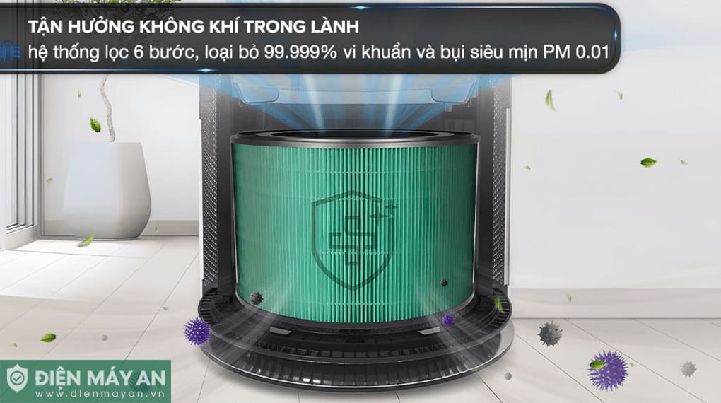 Máy Lọc Không Khí 2 Tầng LG PuriCare AS10GDWH0.ABAE 70W